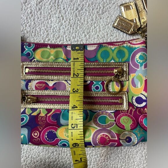 COACH POPPY LIMITED EDITION GRAFFITI SHOULDER BAG - Picture 8 of 11